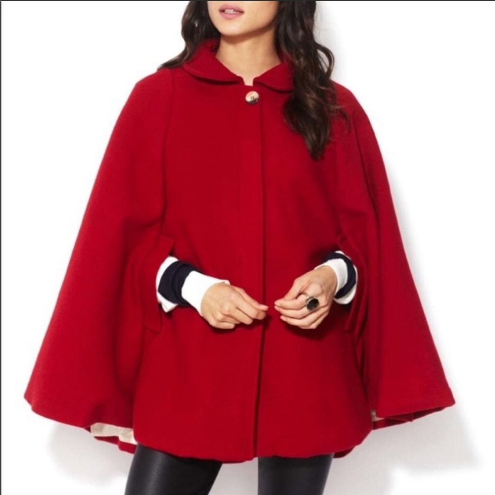 American Apparel Vintage Red Wool Cape